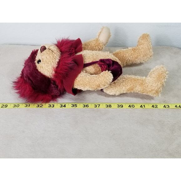 Ruby Brass Button Bears Teddy Bear 2004 Handcrafted 13" The Bear of Happiness - Picture 13 of 13